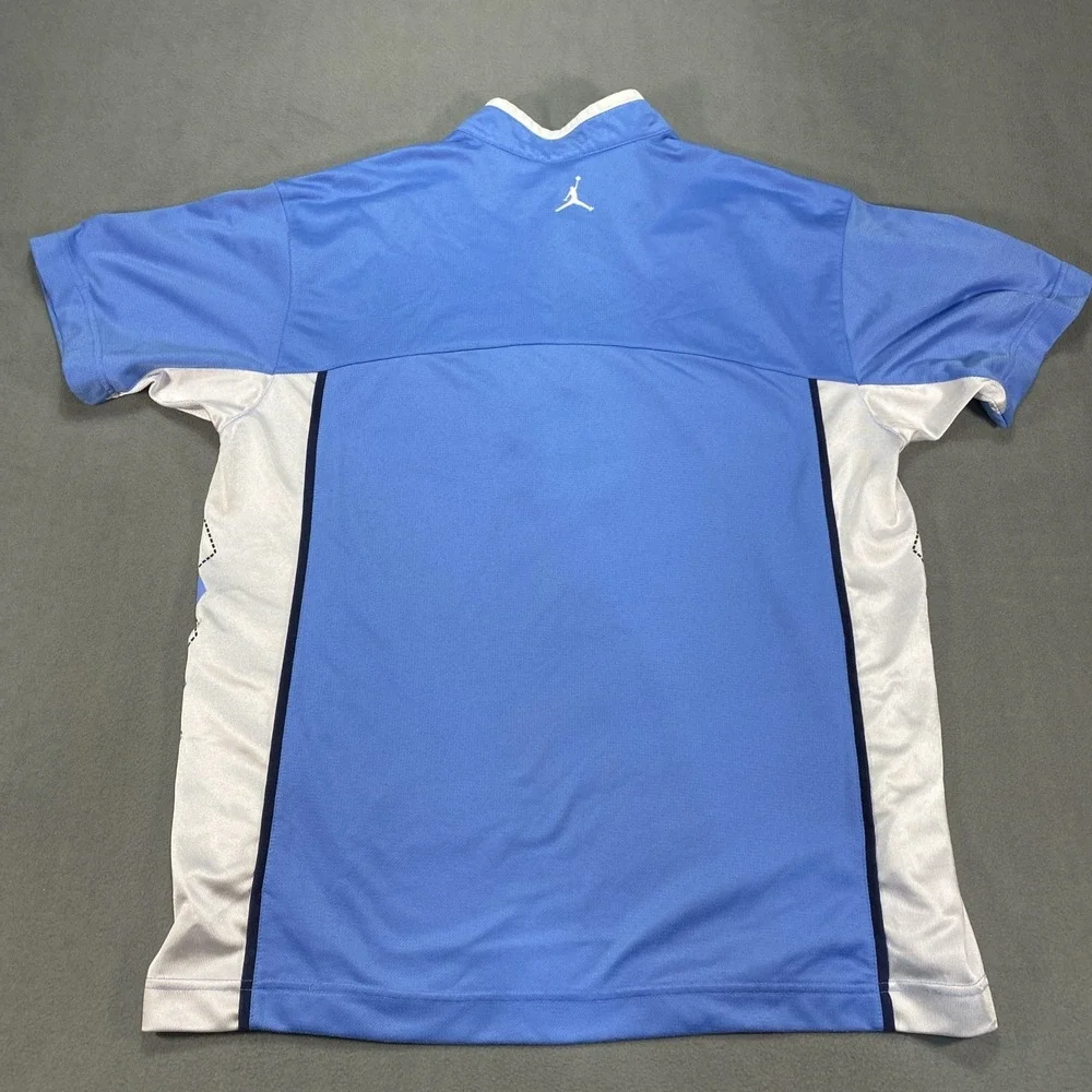 Vintage Jordan UNC Tarheels Mens Medium /4 Zip Warm Up Shooting Shirt Basketball